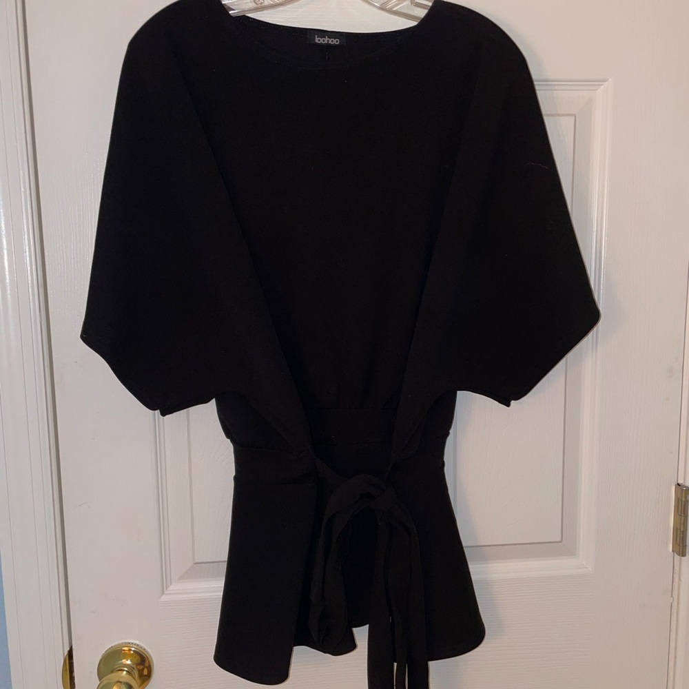 Black peplum top‼️BOGO‼️